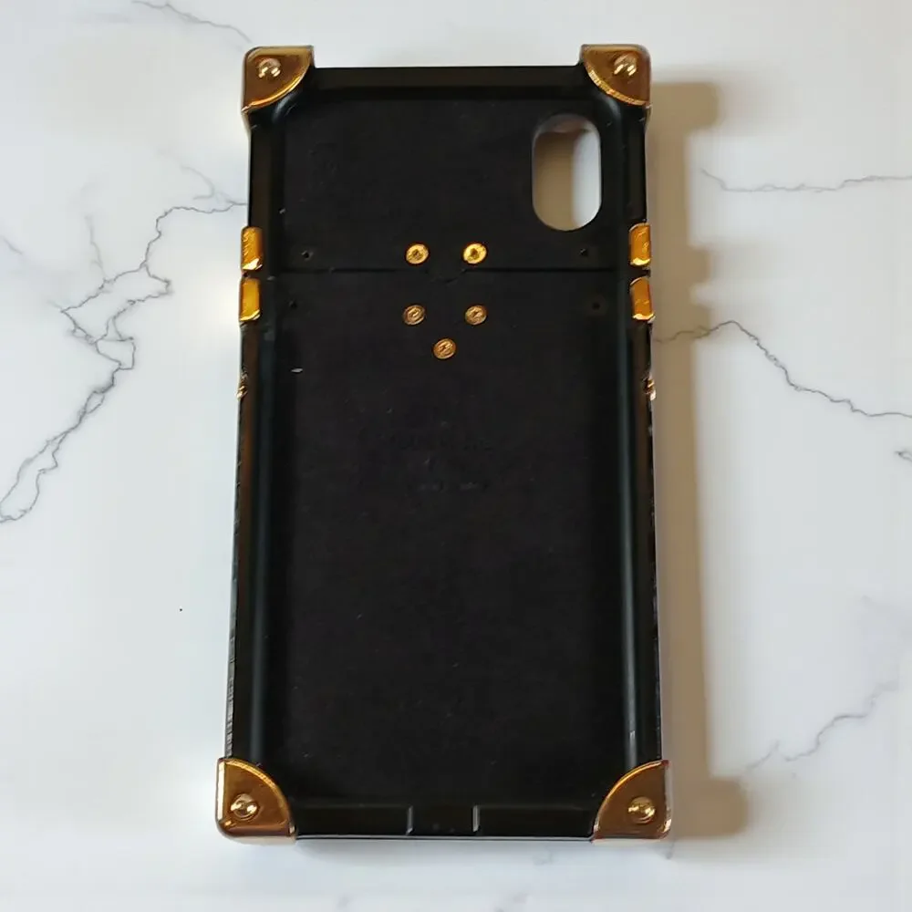 Louis Vuitton Monogram Canvas Eye Trunk iPhone X Case with Box